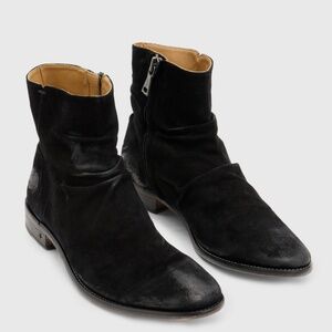 John Varvatos Morrison Sharpei Boots Men’s 9.5 Black Suede Ankle Designer Boot